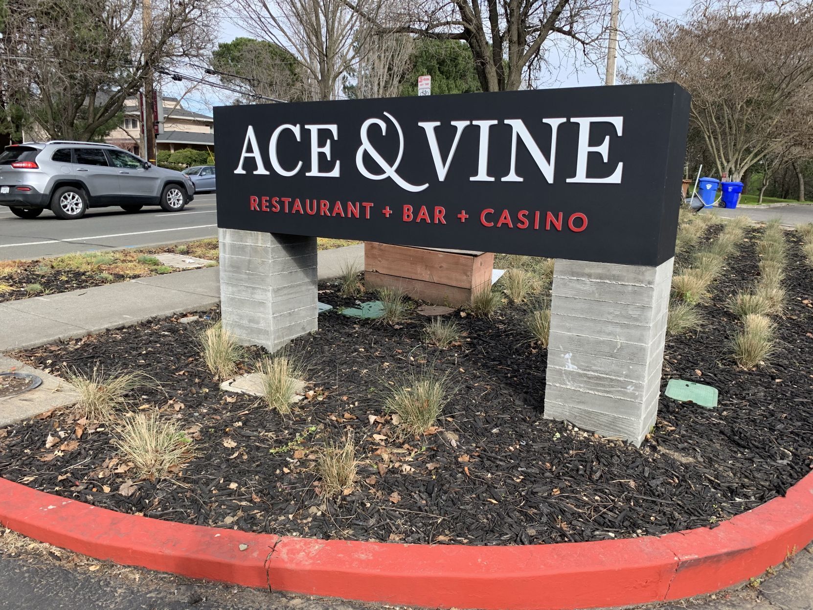 Ace & Vine, a new Napa card room, bar and restaurant.